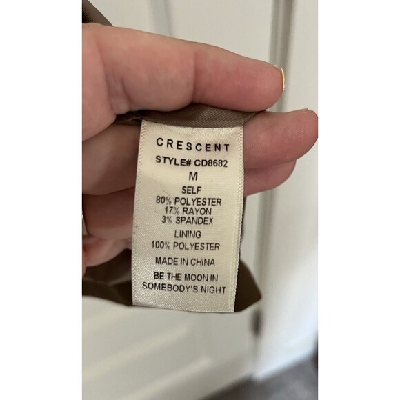 Crescent Sleeveless Vest Blazer Dress M Brown Twee Preppy - Picture 8 of 11